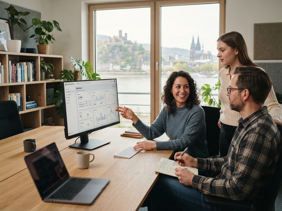 RheinbridgxAITech Arbeitsumgebung mit Auswertung von Finanzdaten